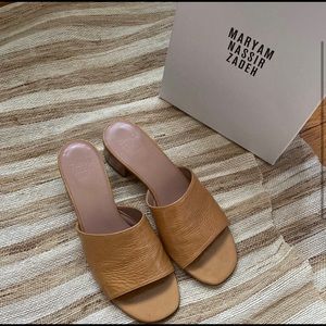 Maryam Nassir Zadeh Sophie Slide Honey Crinkle 7